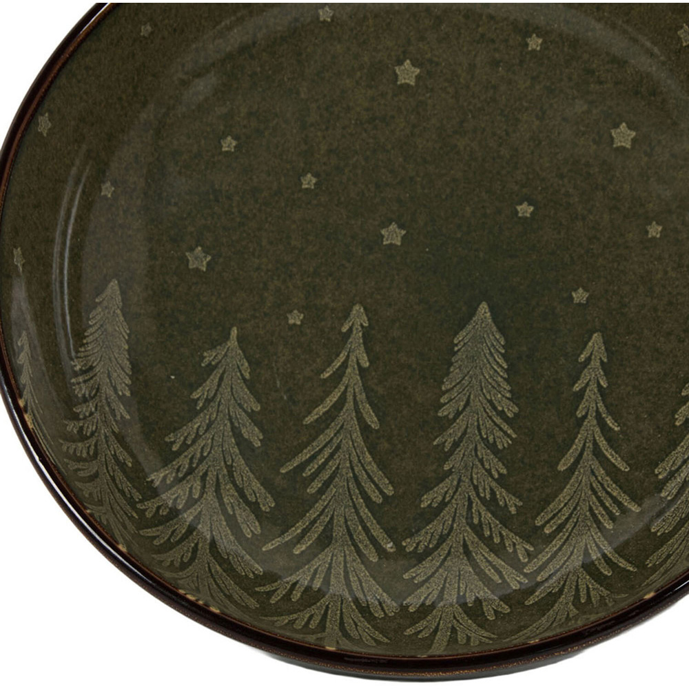Nordic Pine Large Serving Bowl Green Image 4