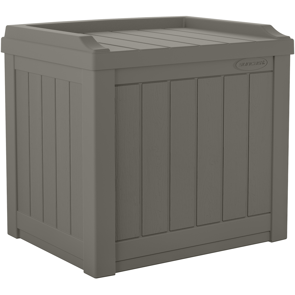Suncast Florida 83L Stone Grey Storage Box Image 1