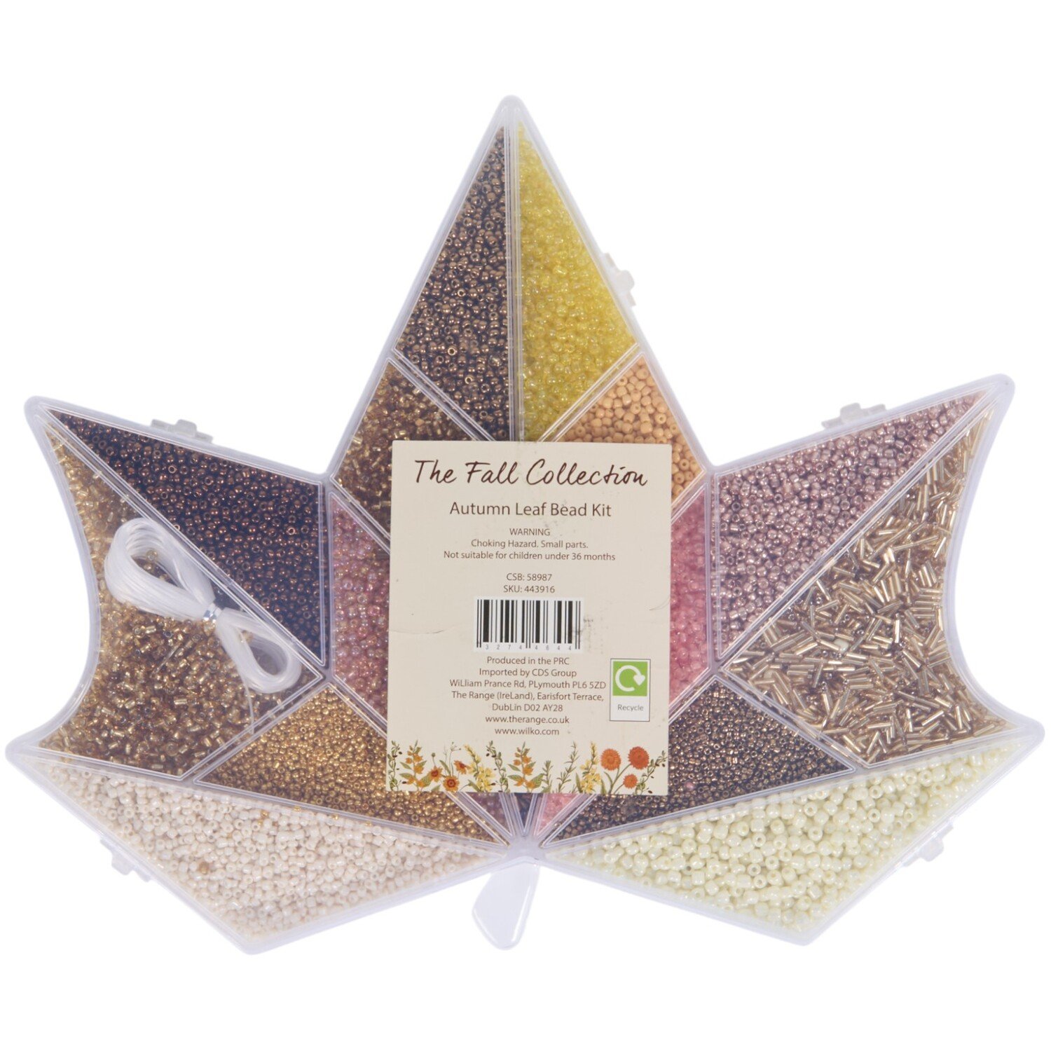 Autumn Leaf Bead Kit Multicolour Image 1