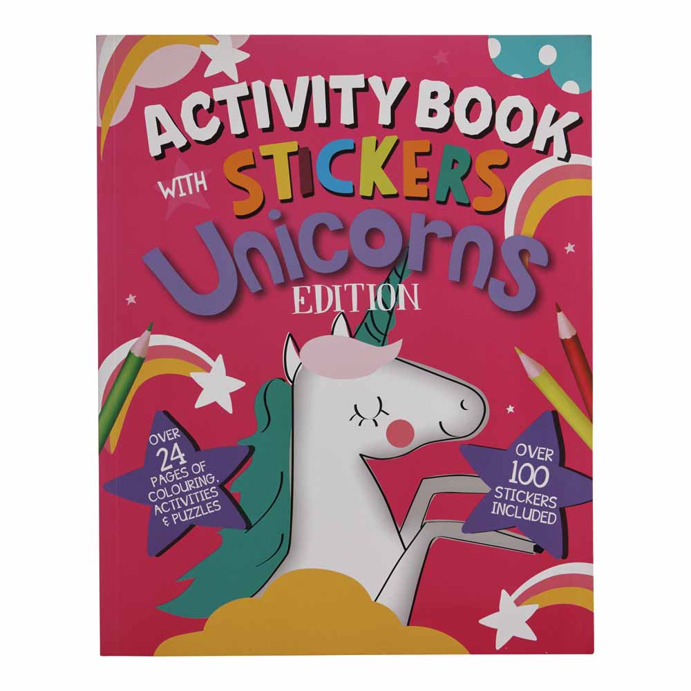 Wilko Christmas Unicorn Edition Activity Book Image