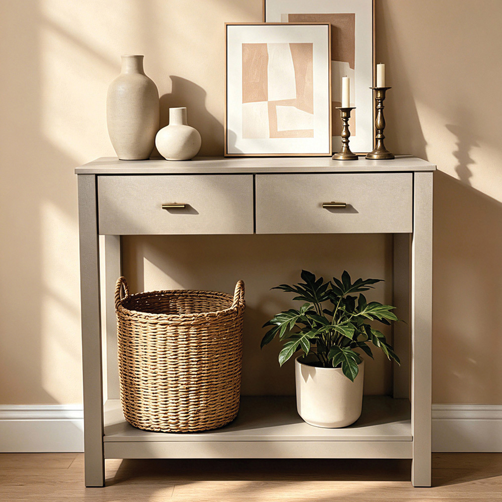 Immy Console Table Greige Image 3