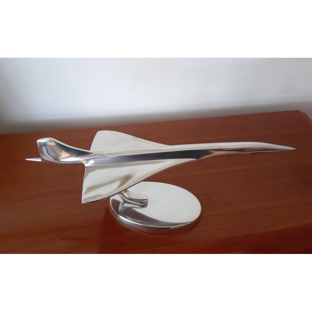 Inspirational Gifting Polished Aluminium Concorde Aeroplane Home Ornament 15cm Image 4