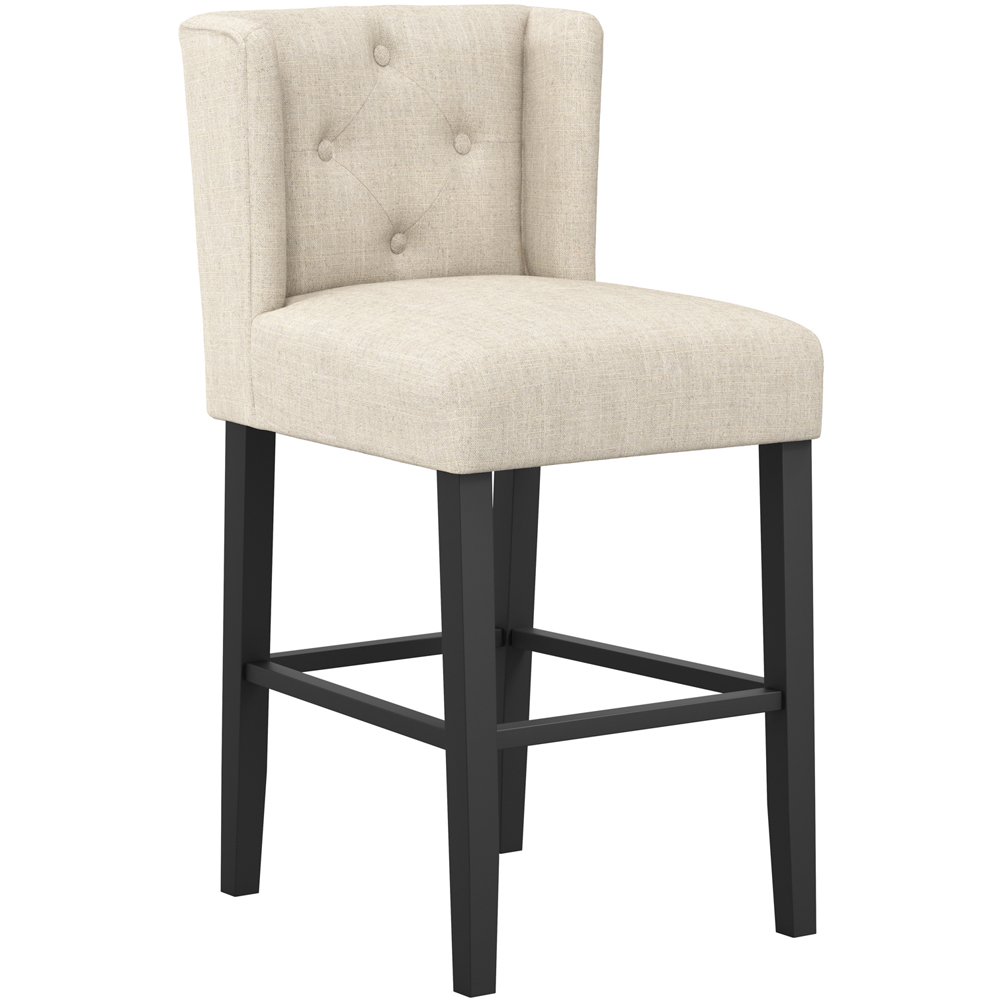 LPD Home Shay Stone Linen Winged Back Counter Stool Image 2