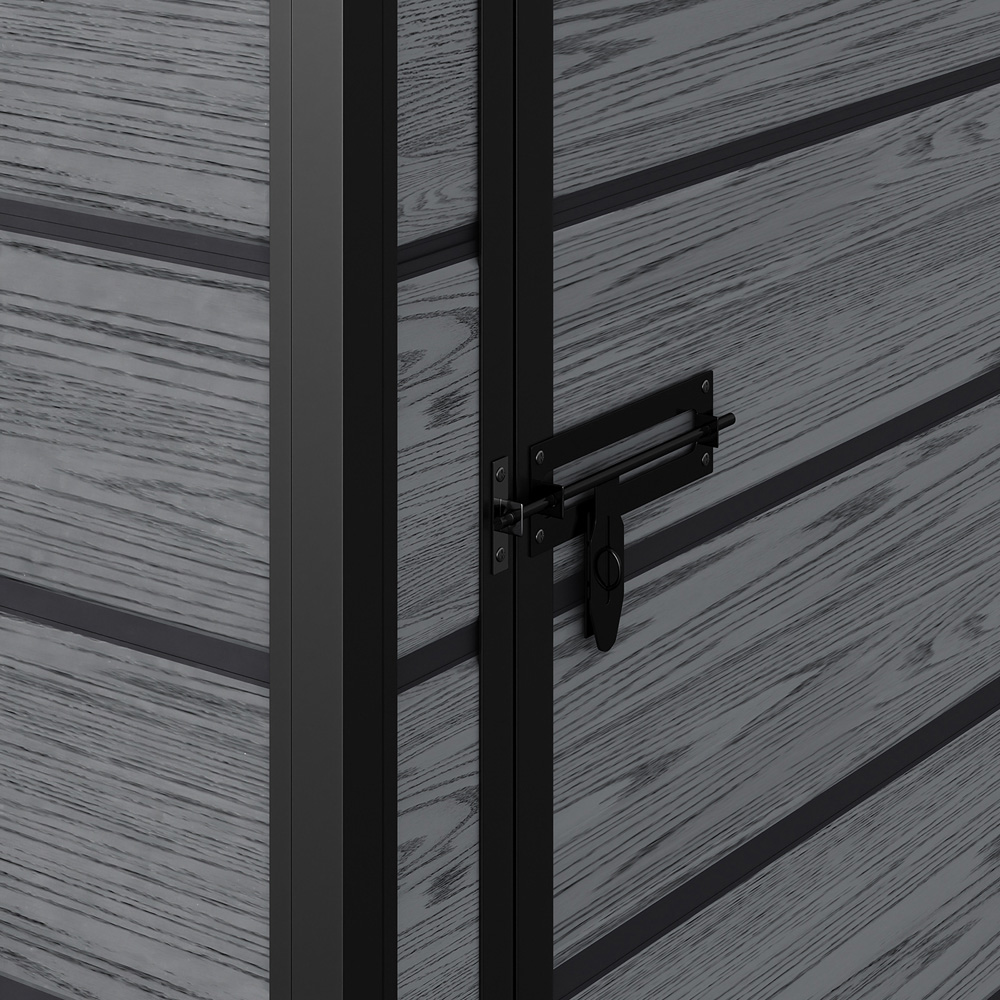 Living and Home 5 x 4ft Plastic Pent Garden Storage Shed with Window Image 5