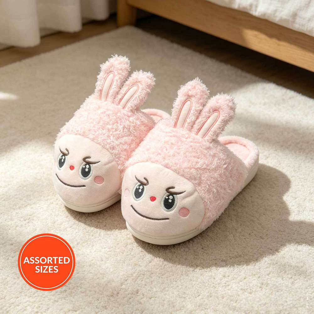 Cute Monster Fluffy Slippers Image 2