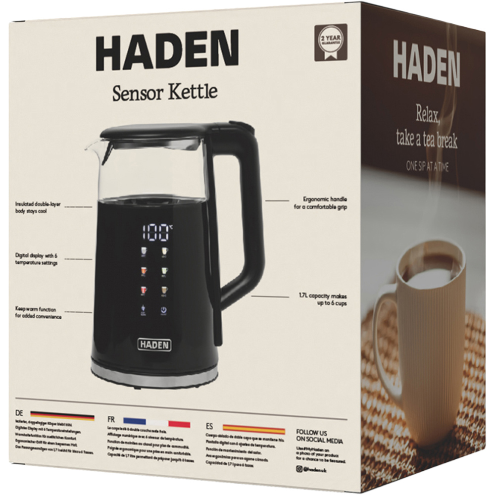 Haden Sensor 212931 Black Touch Screen 1.7L Kettle 1850-2200W Image 8