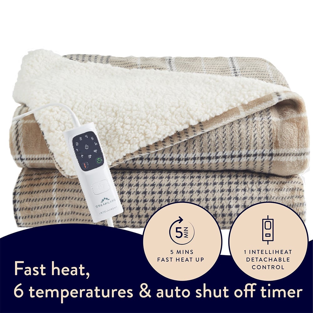 Dreamland Naptime Warming Sherpa Blanket 135 x 180cm Image 4