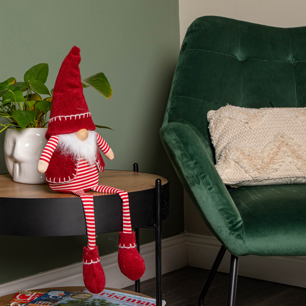 Samuel Alexander Red and White Stripe Sitting Gonk Christmas Decoration 50cm Image 6