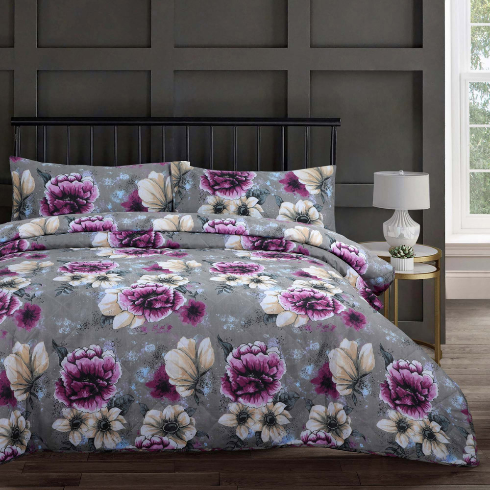 Velosso Double Cassia Floral Bedspread Set Image 1