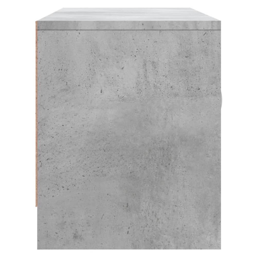 vidaXL 2 Door 2 Shelf Concrete Grey TV Cabinet Image 7