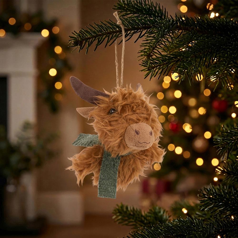 Hanging Highland Cow Decoration Image 2