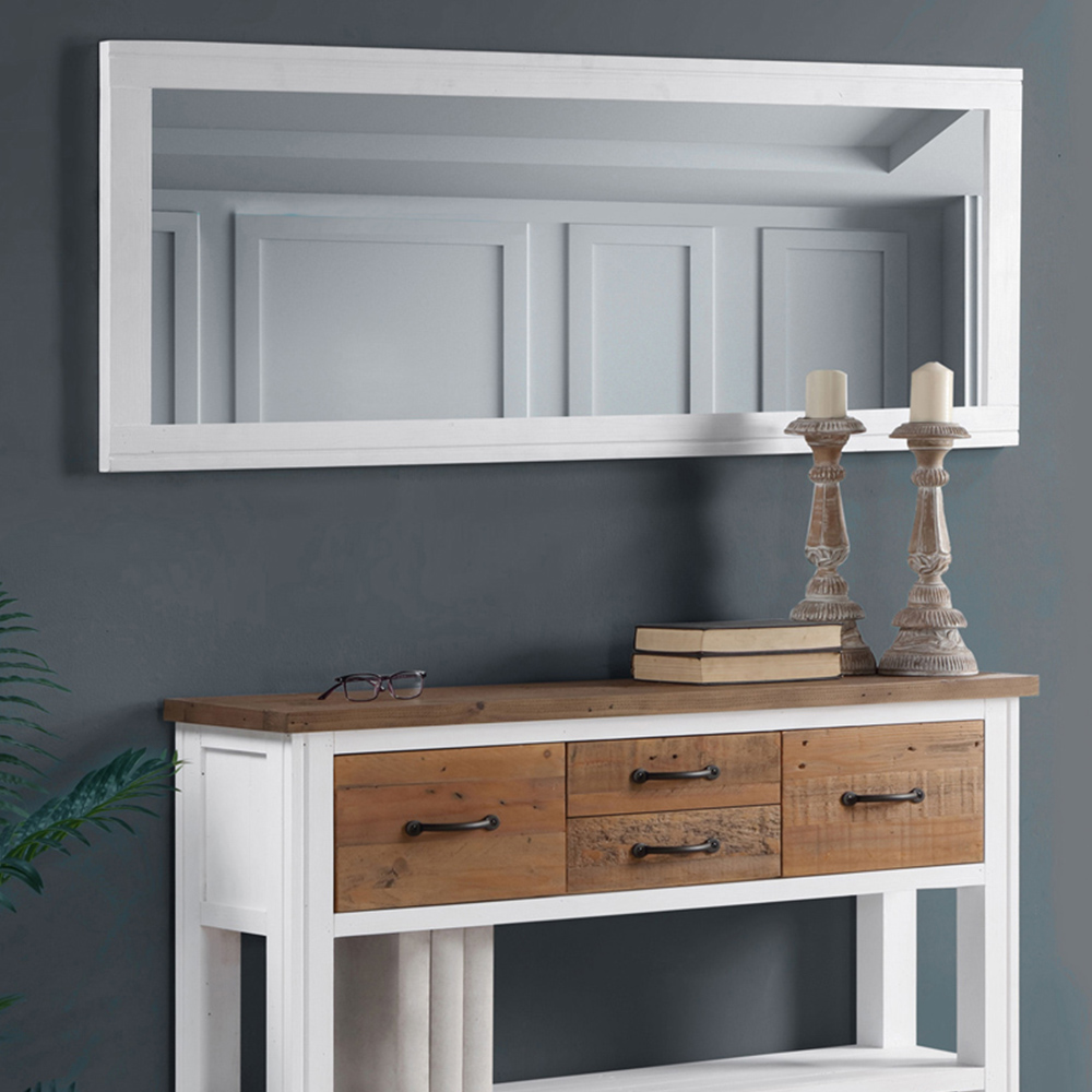 Baumhaus Splash of White Extra Long Wall Mirror 150 x 55cm Image 2