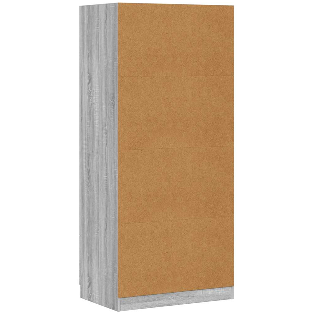vidaXL 2 Door Grey Sonoma Engineered Wood Wardrobe Image 3