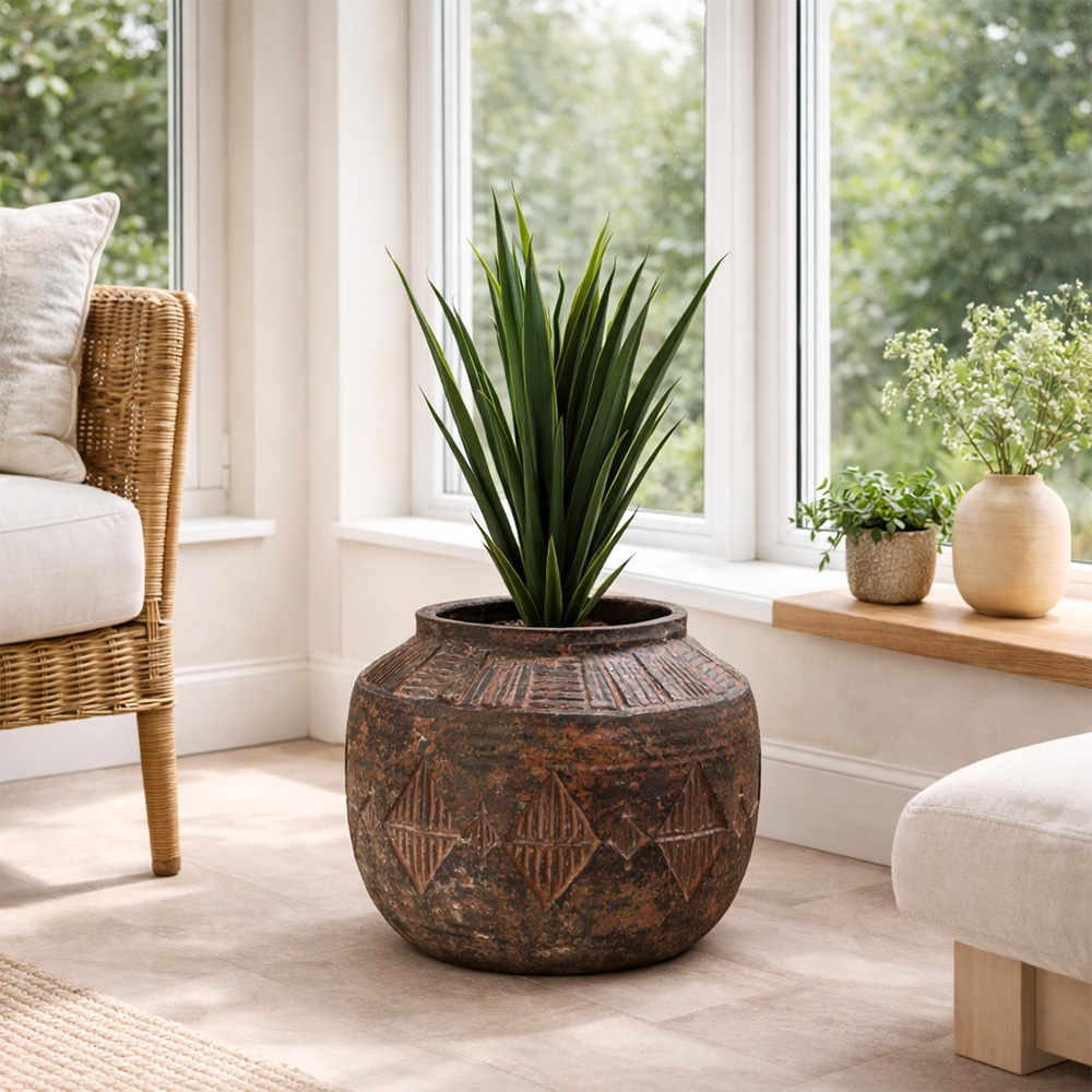 Leaf Aztec Diamond Planter 36cm Image 2