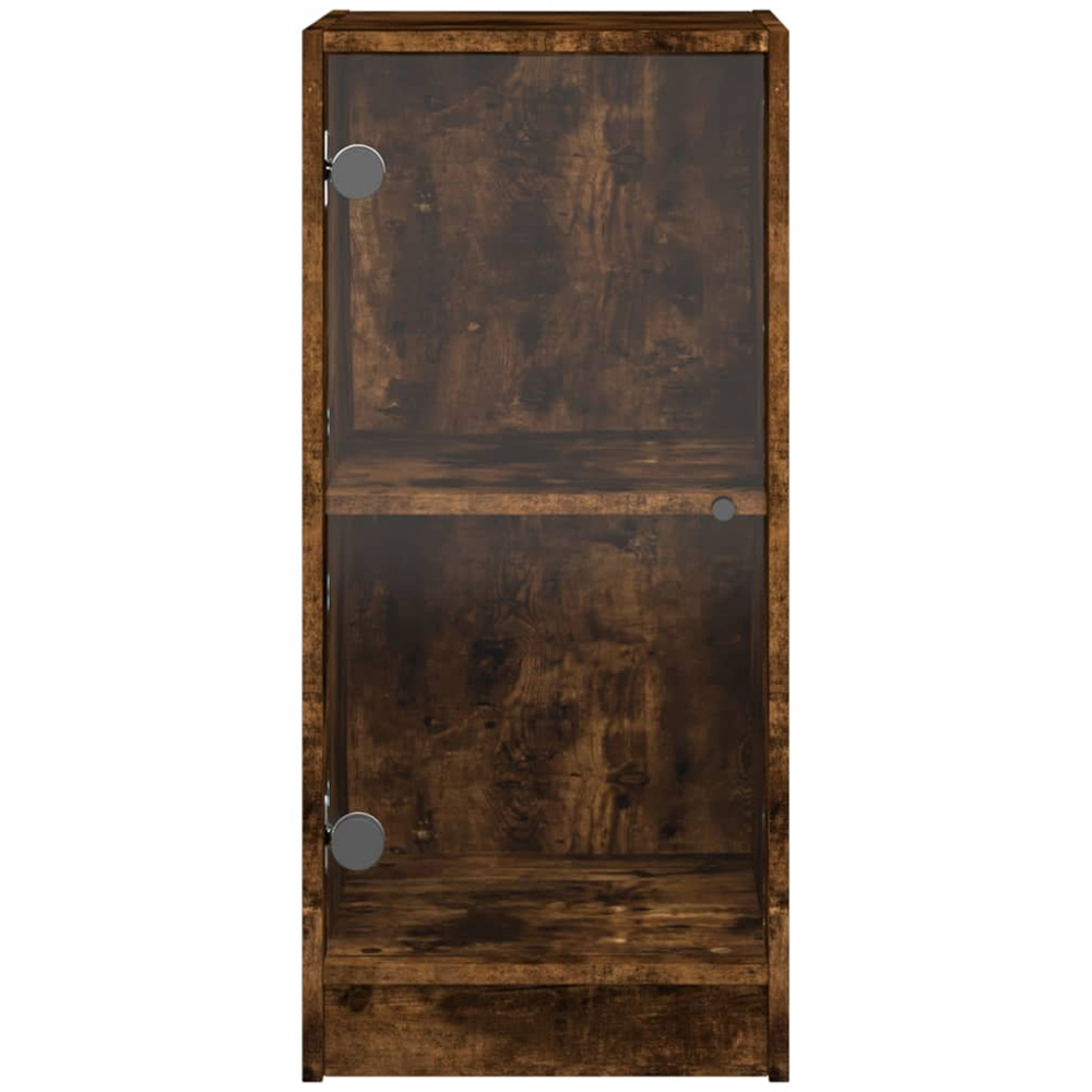 vidaXL Single Door Smoked Oak Side Cabinet Image 5