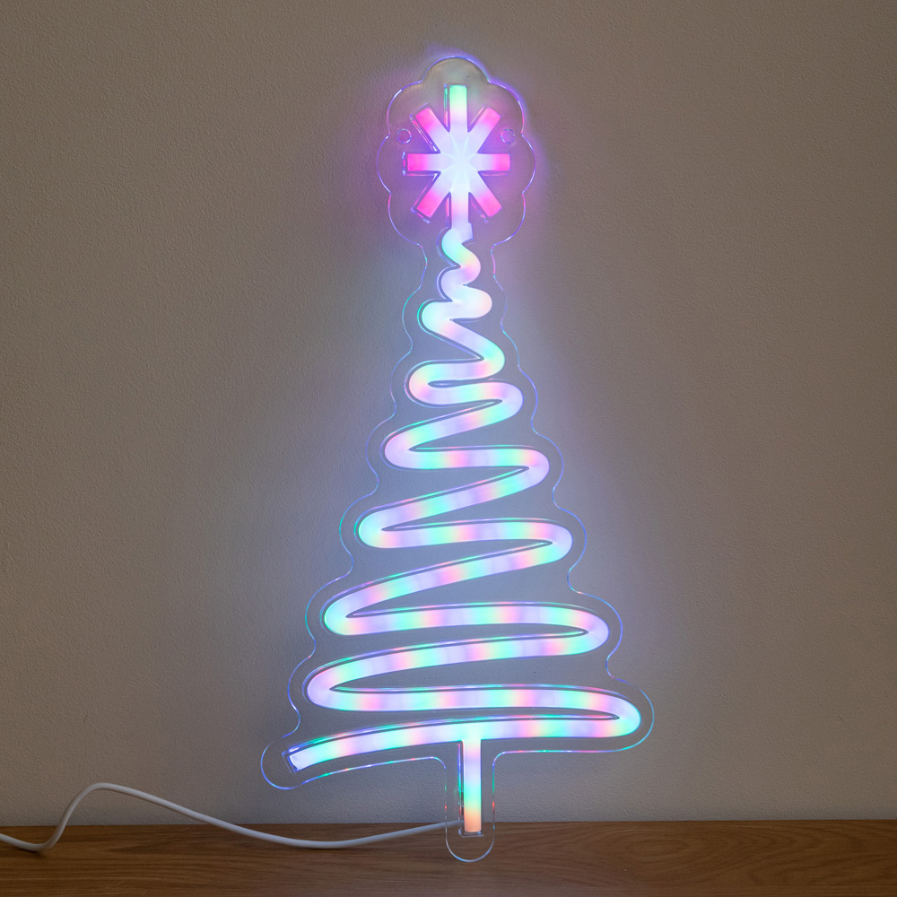 Samuel Alexander Multicolour LED Neon Christmas Tree 40cm Image 4