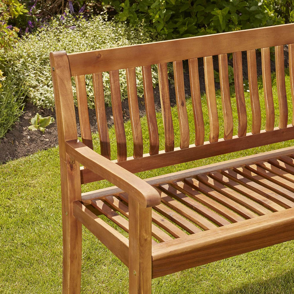 Garden Gear Acacia 3 Seater Rowena Garden Bench Image 4