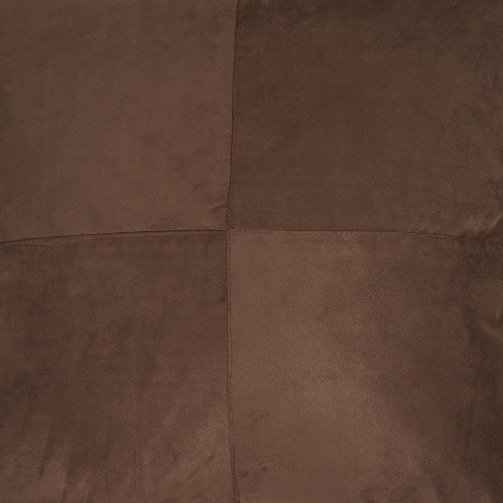 Cleo Faux Suede Cushion Brown Image 3
