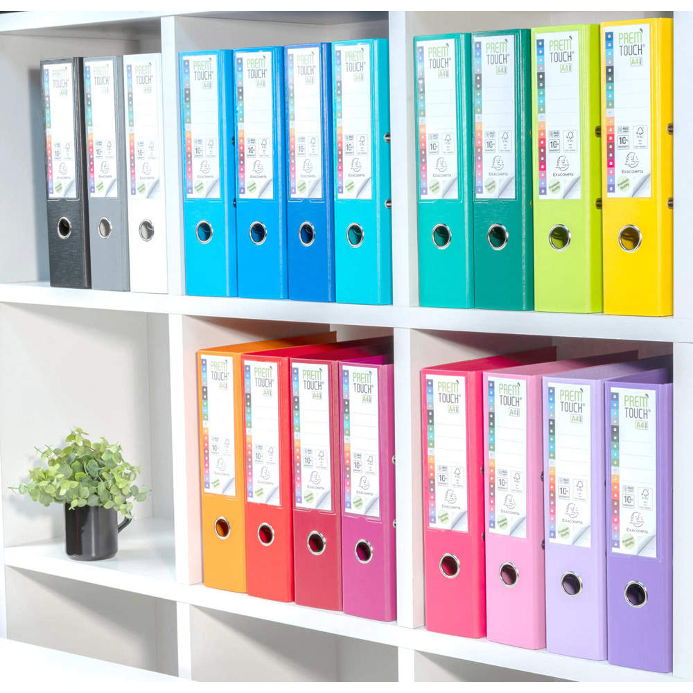 Exacompta PremTouch A4+ Lilac PP Lever Arch File 10 Pack Image 2