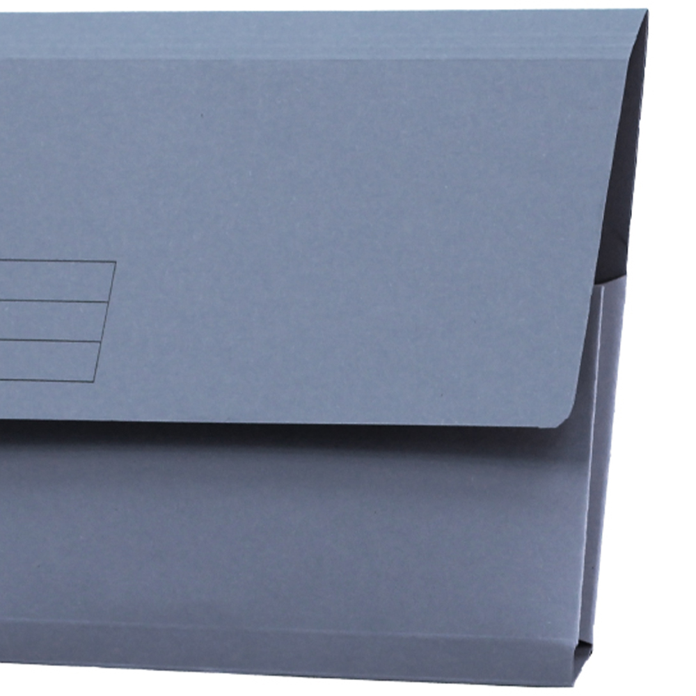 Exacompta Guildhall Blue A4+ Manilla Document Wallet 50 Pack Image 3