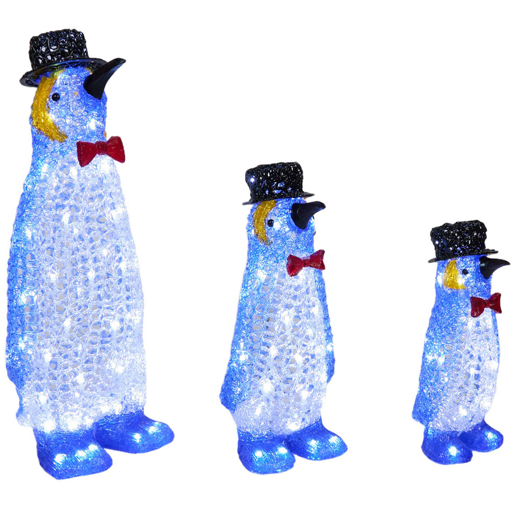 Set of 3 Acrylic Smart Penguin Family Image 5