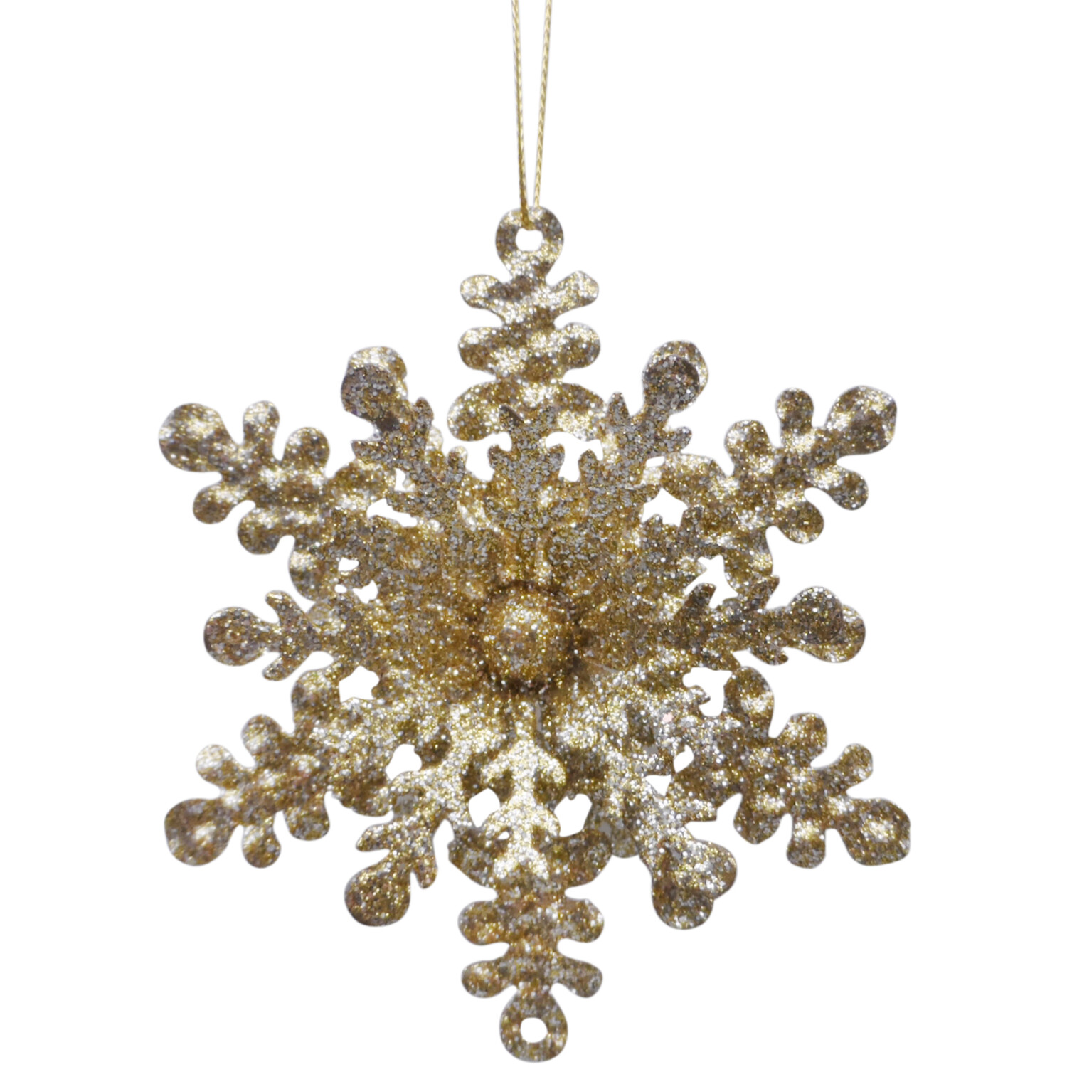 Hanging Champagne Snowflake - Champagne Image