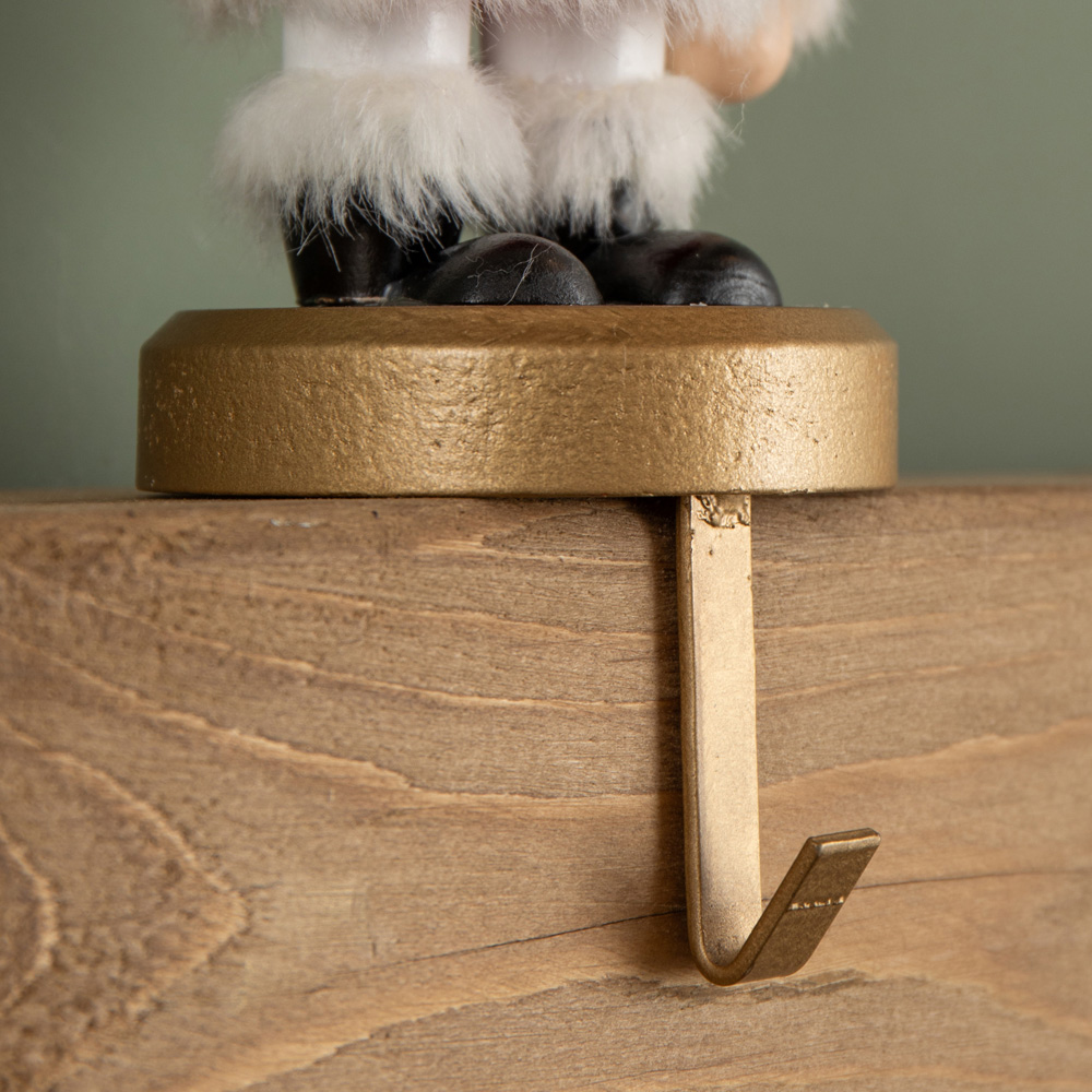 Samuel Alexander Traditional Wooden Santa Nutcracker Christmas Stocking Holder 19cm Image 8