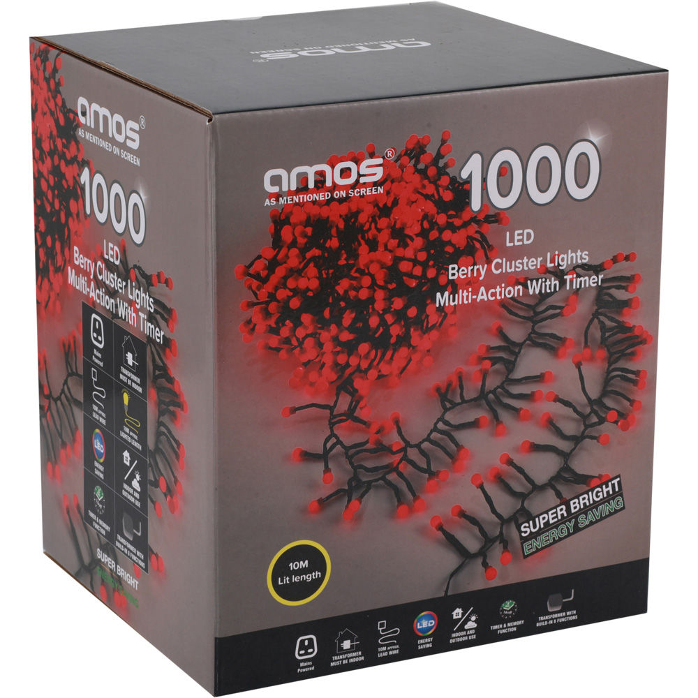 AMOS 1000 Multicolour LED Berry Cluster Light Image 9