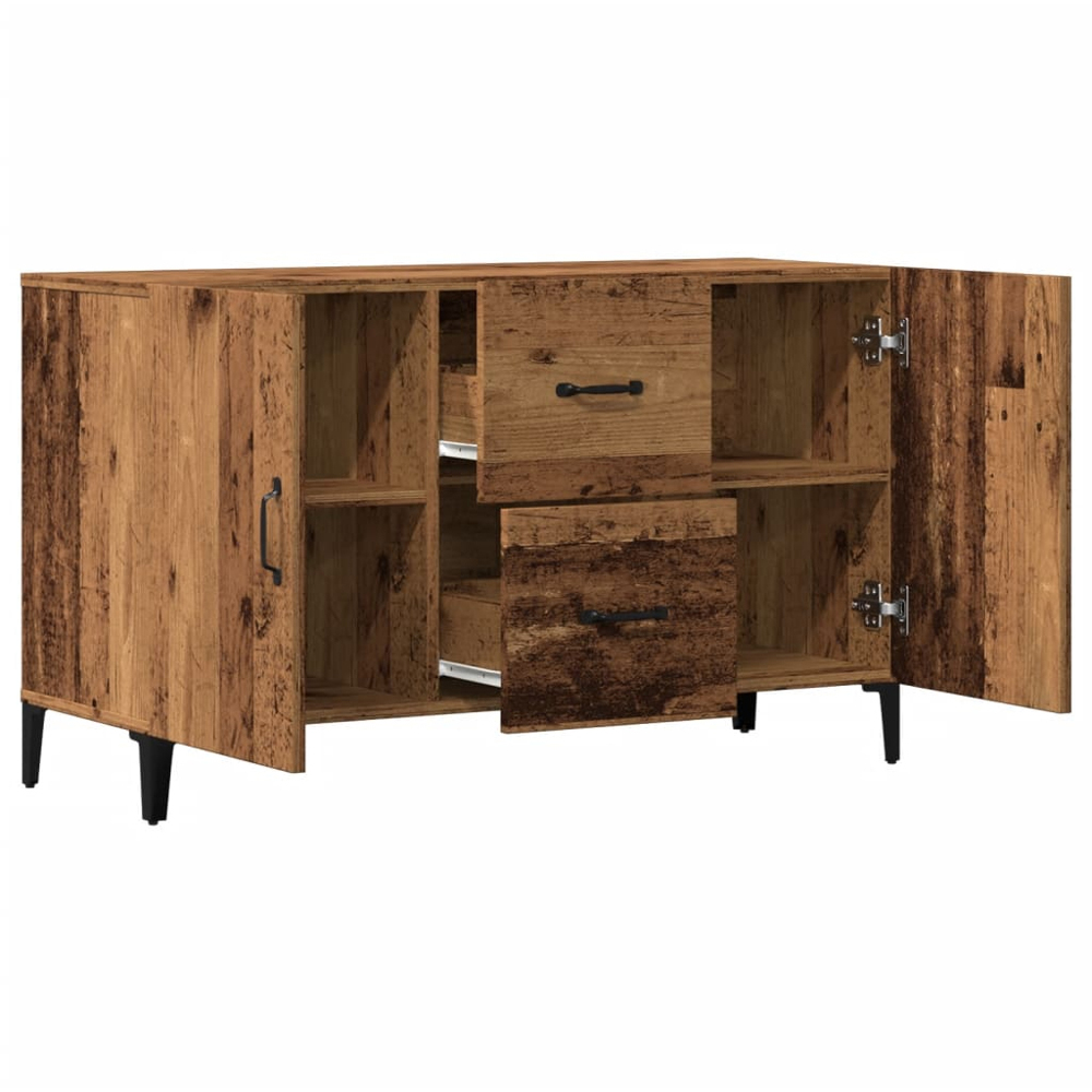 vidaXL 2 Door 2 Drawer Old Wood Sideboard Image 6