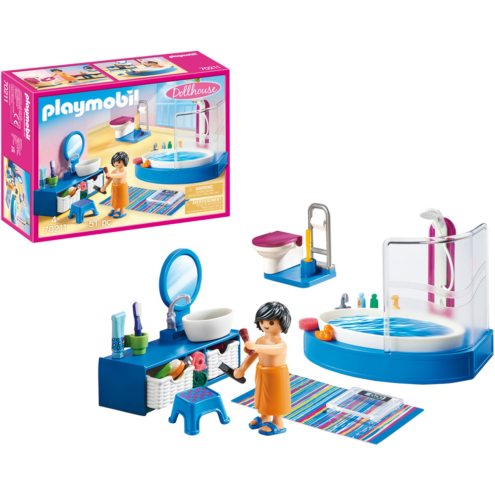 Playmobil Bathroom with Tub Playset 51 Piece Image 4