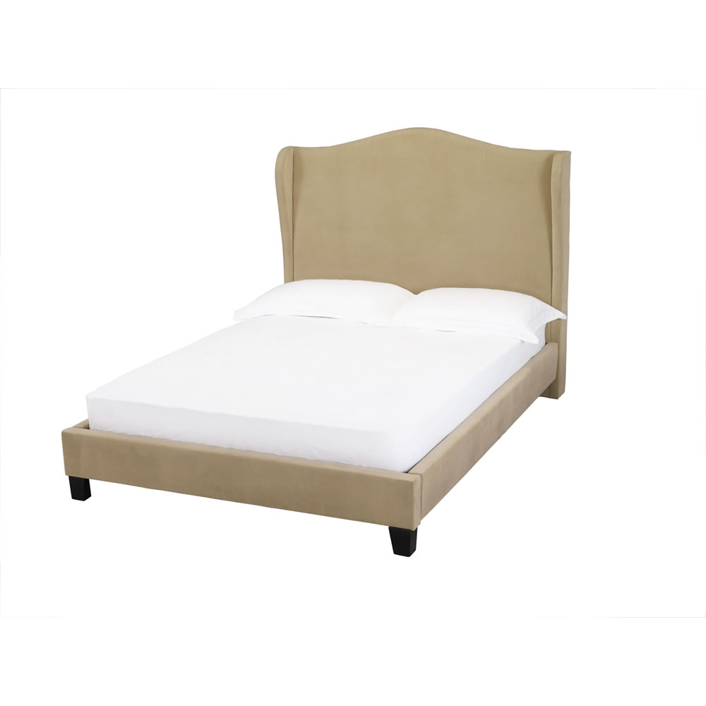 Chateaux Beige Wing Bed King Size Image 1