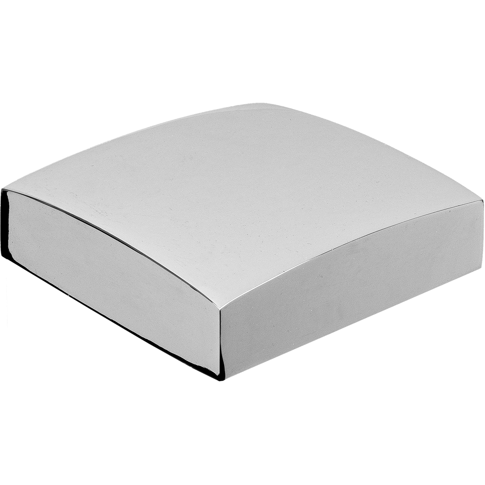 Blueprint Joinery Cambridge Chrome Flat Full Square Newel Post Cap 94 x 94mm Image 1