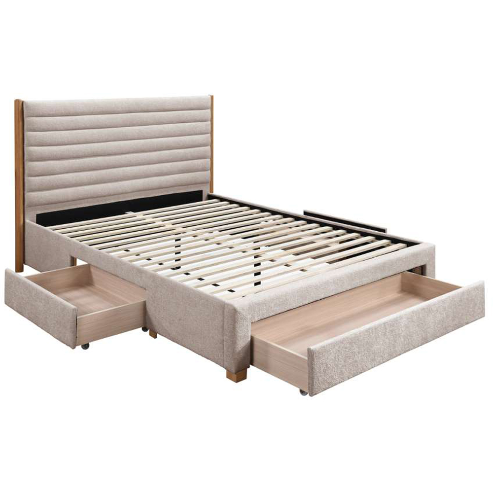 Birlea Arabella Double Grey Velvet Bed Image 4