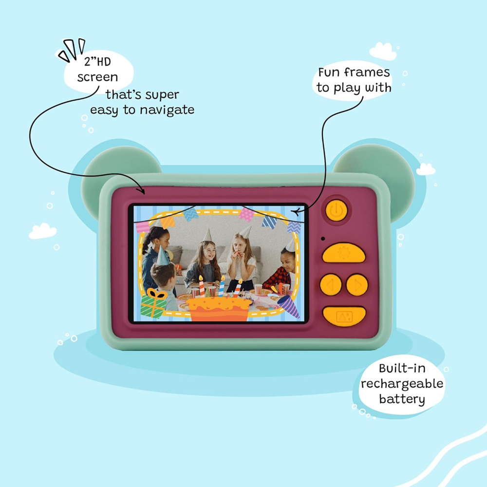 Kiimento Mikayo the Bear Kids Digital Camera and Video Camcorder Image 4