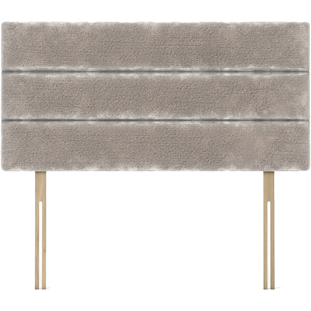 Bedmaster Milan King Size Silver Chenille Lined Headboard Image 2