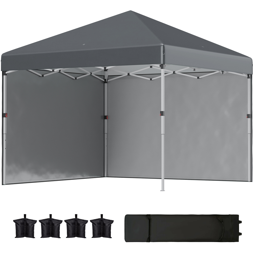 Outsunny 3 x 3m Grey Pop Up Gazebo Image 2