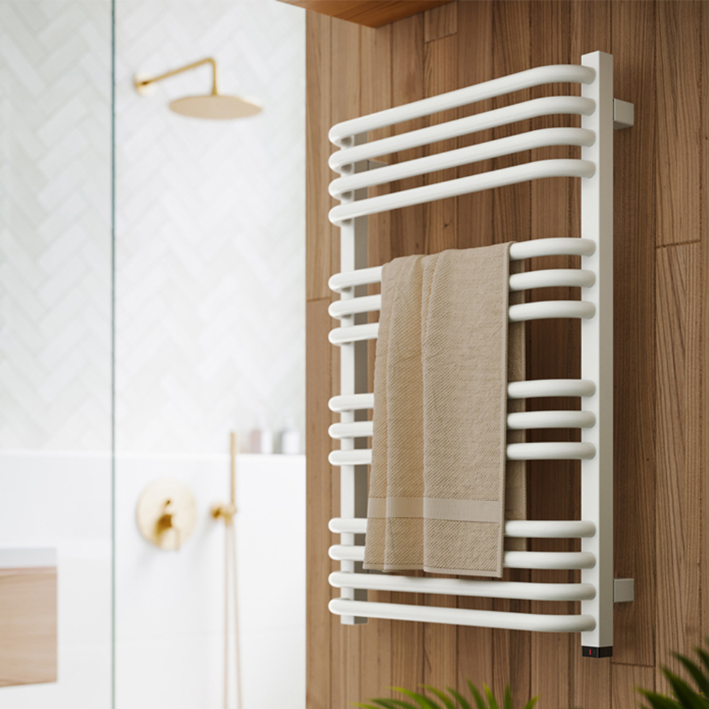Terma Alex One 1364BTU White Electric Towel Rail 760 x 500mm Image 2