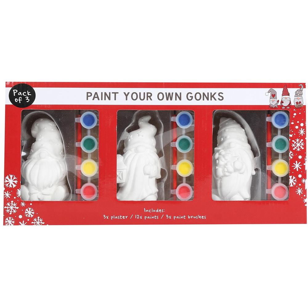 Crafty Club Paint Your Own Gonks Kit 3 Pack Image