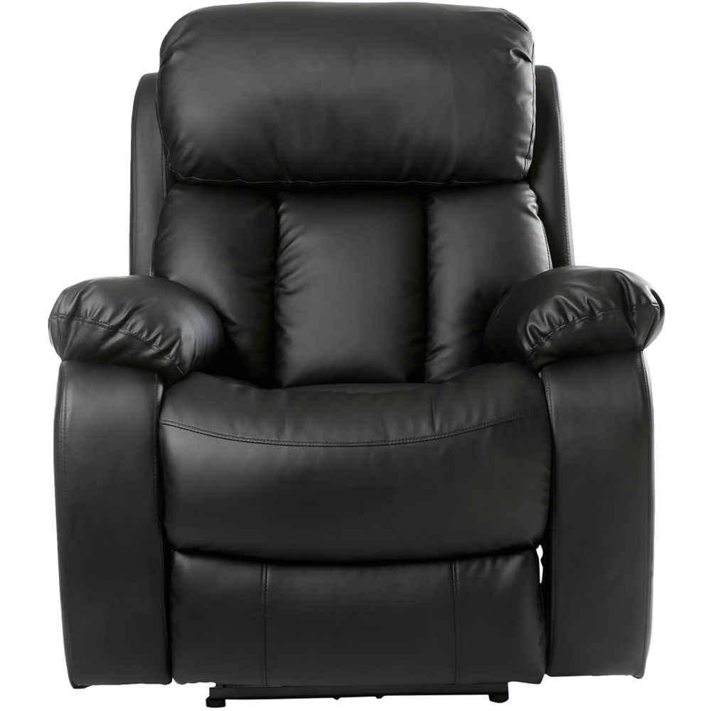 Furniture Online Chester Black Bonded Leather Electric Recliner Chair Image 2