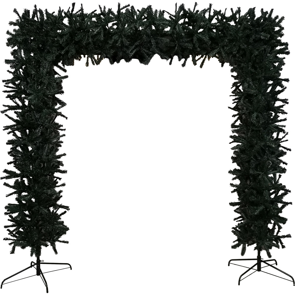 Samuel Alexander Green Artificial Christmas Tree Arch 8ft Image 1