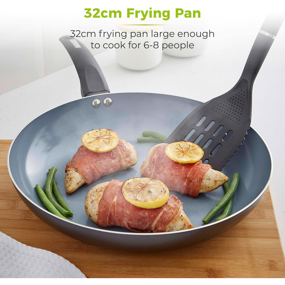 Tower Cerasure 32cm Grey Aluminium Non-Stick Frying Pan Image 4