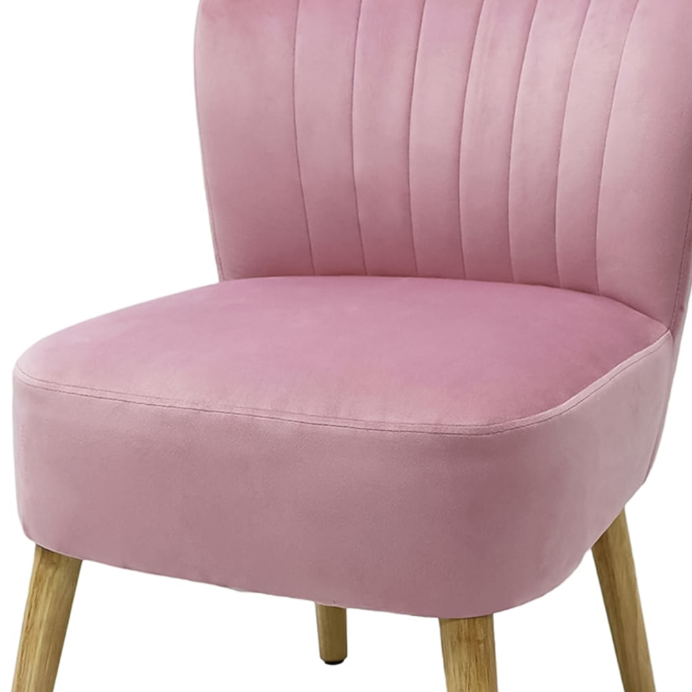 Alivio Pink Breathable Fabric Ergonomic Accent Chair Image 4