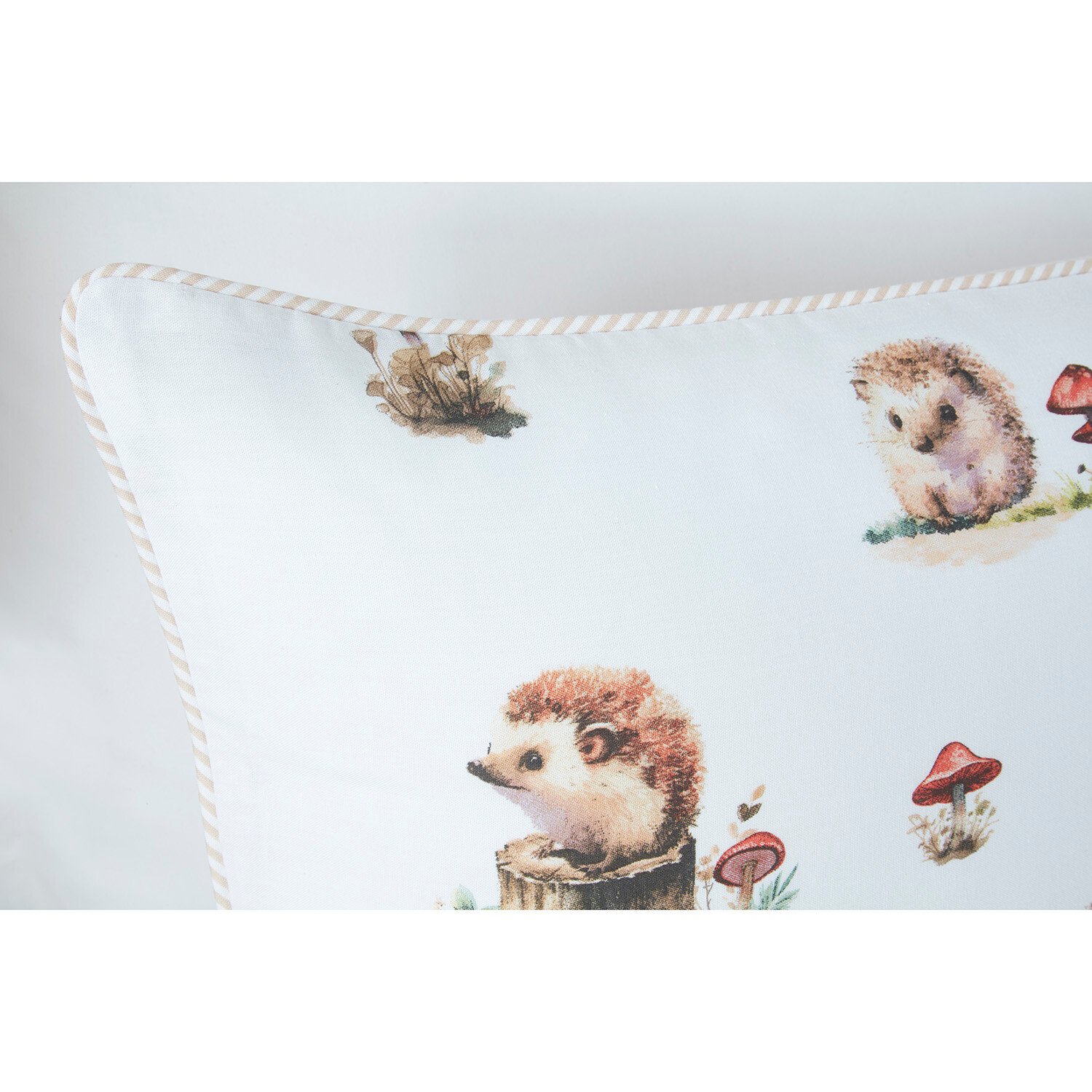 Divante Hettie the Hedgehog Duvet Cover and Pillowcase Set - Natural / Double Image 6