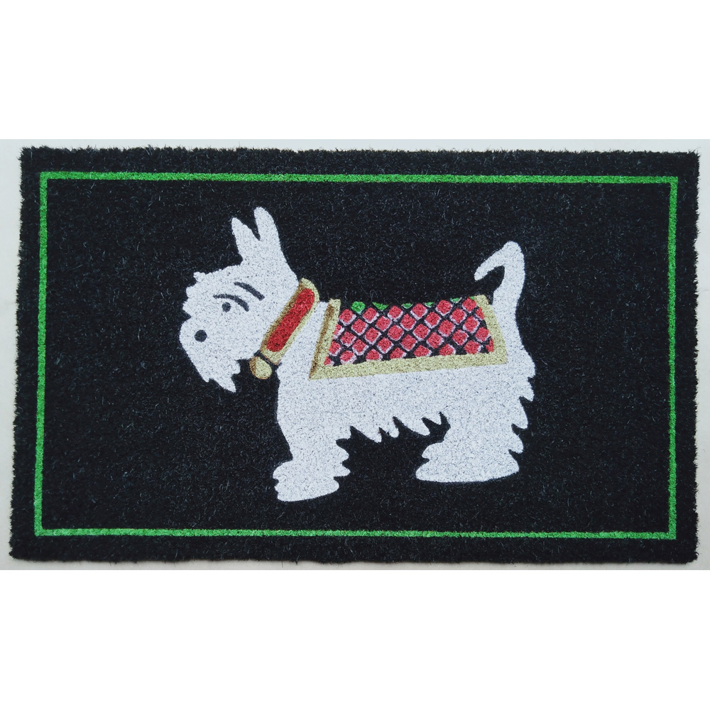 Arboria Garden Decor Scotty Dog Post Box and Doormat Set Image 4