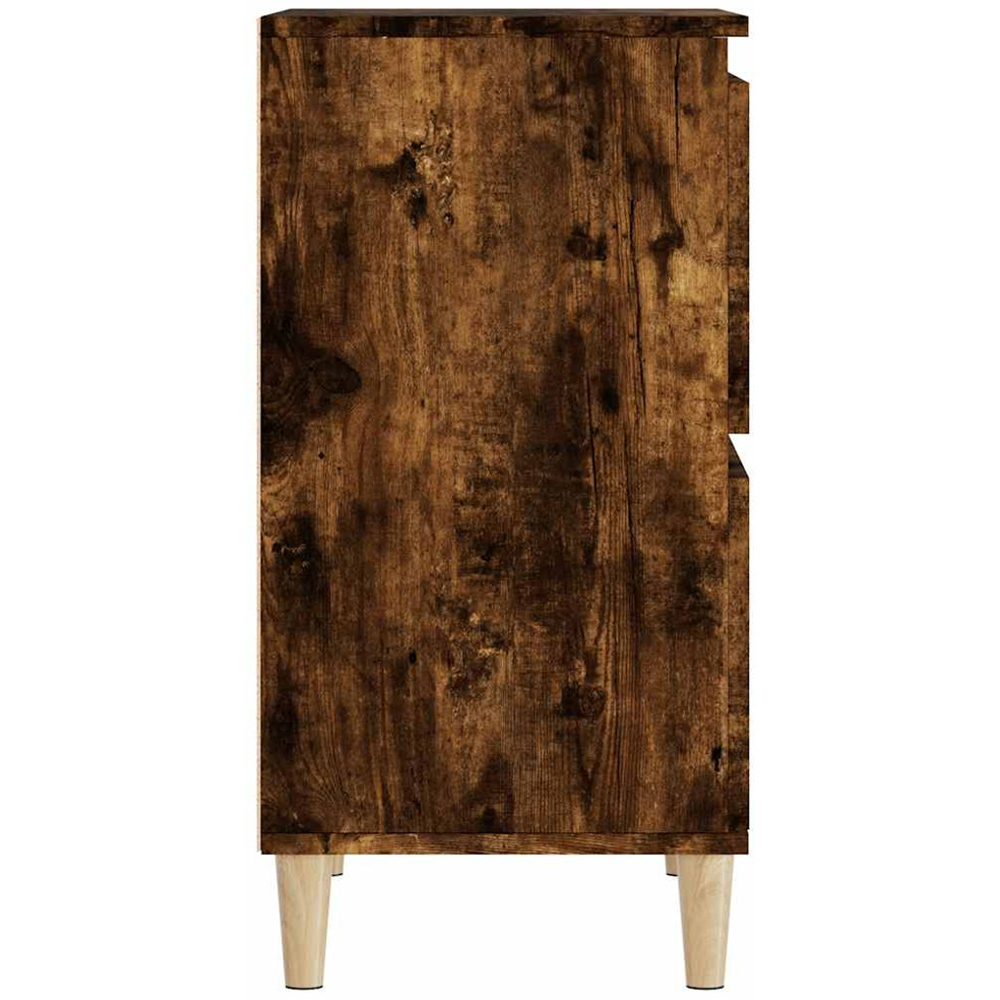vidaXL 4 Door Smoked Oak Sideboard Set of 2 Image 8