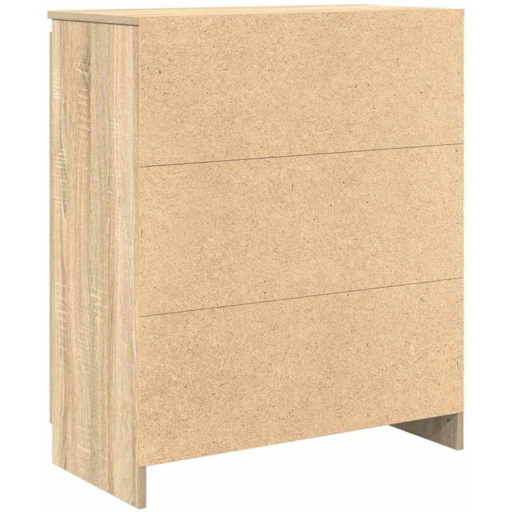 vidaXL Single Door 4 Drawer Sonoma Oak Sideboard Image 8