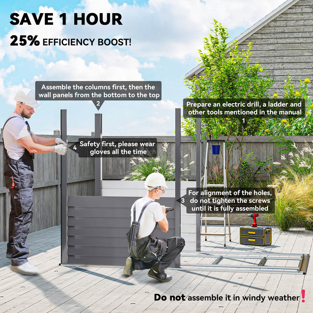 Outsunny Galvanised Metal Grey Garden Shed with Foundation Kit 5 x 9ft Image 4