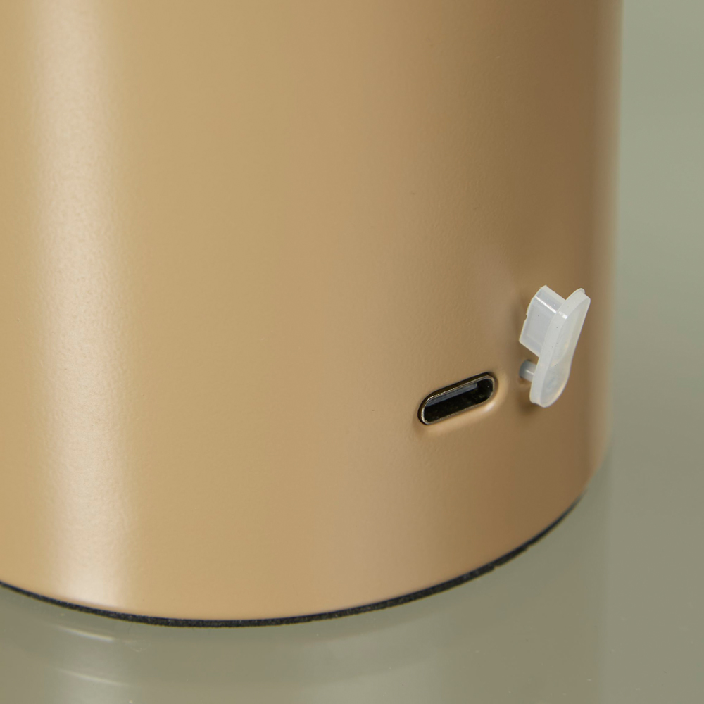 Lighting Collection Taupe Rechargeable LED Table Lamp Image 4