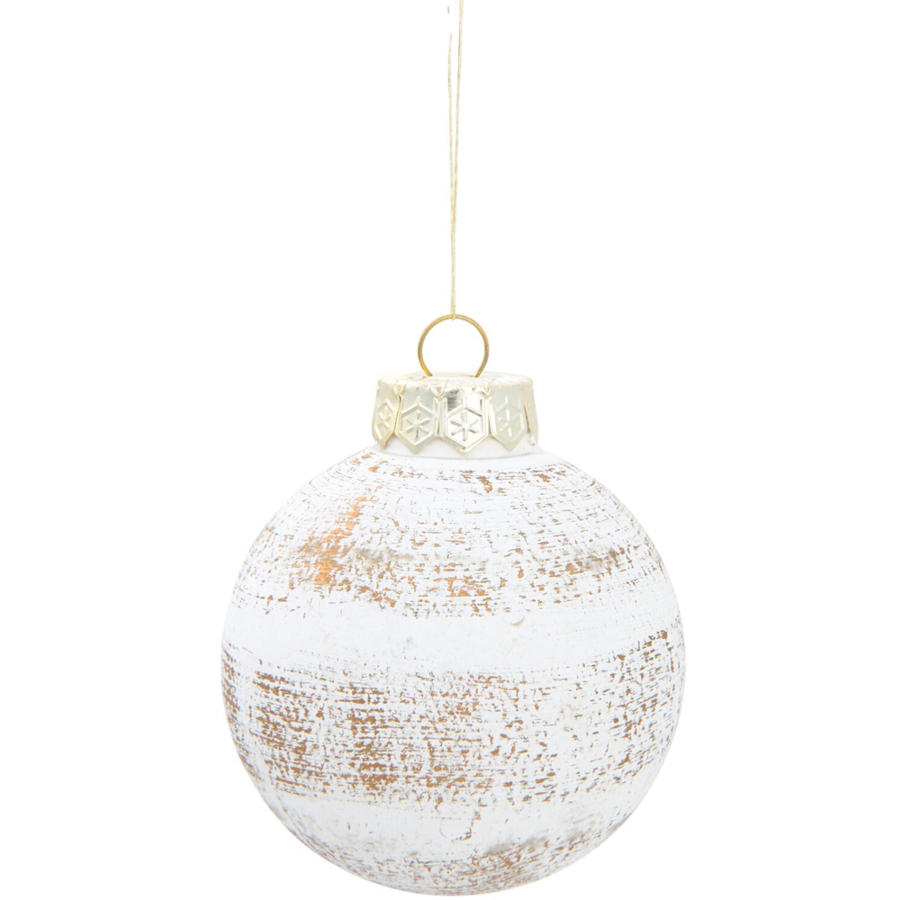 Pack of 12 Rustic Amber Charm Baubles Image 6