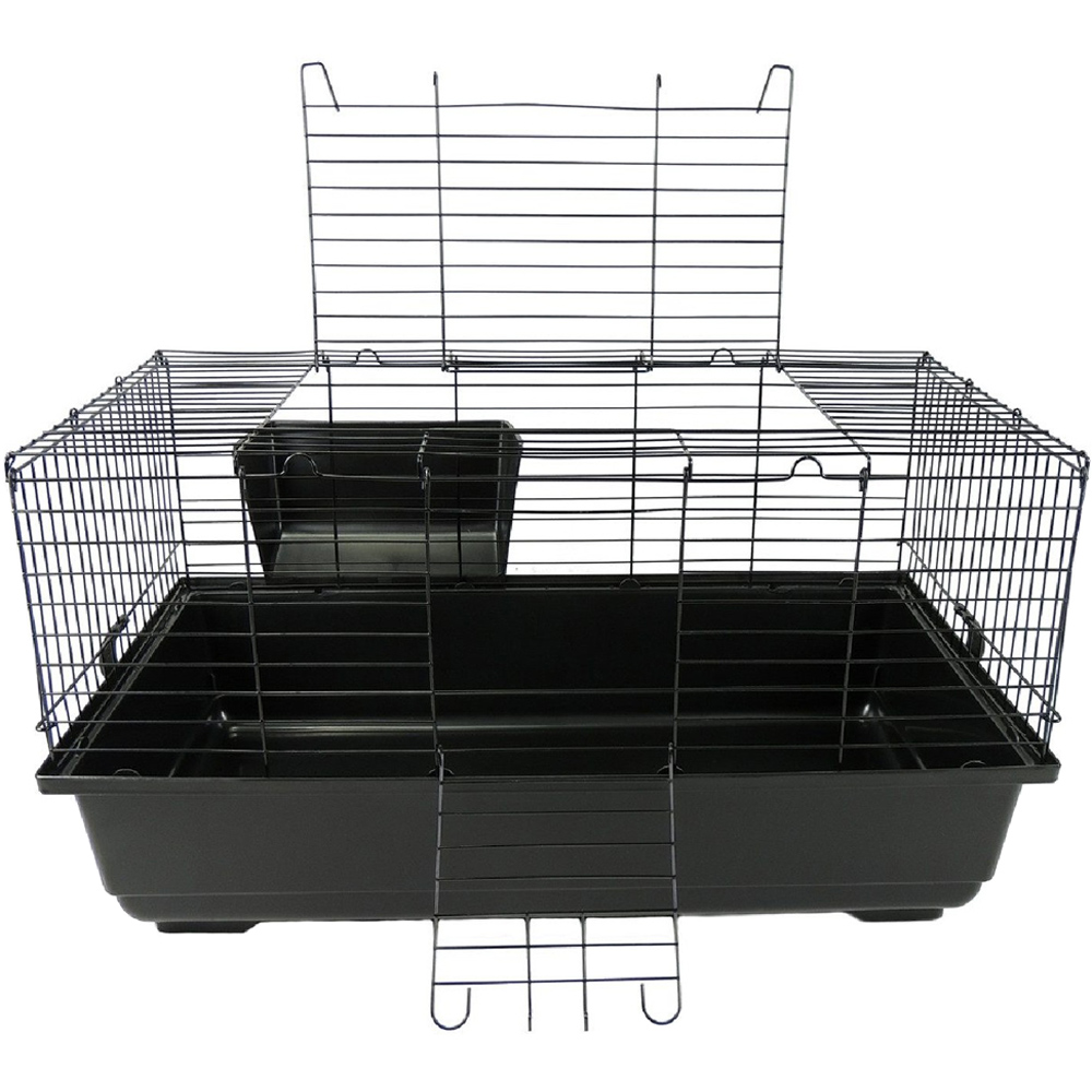Little Friends Black Rabbit Cage Image 1